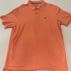 IZOD Advantage Performance Polo Shirt Men’s XL Coral Orange Stretch